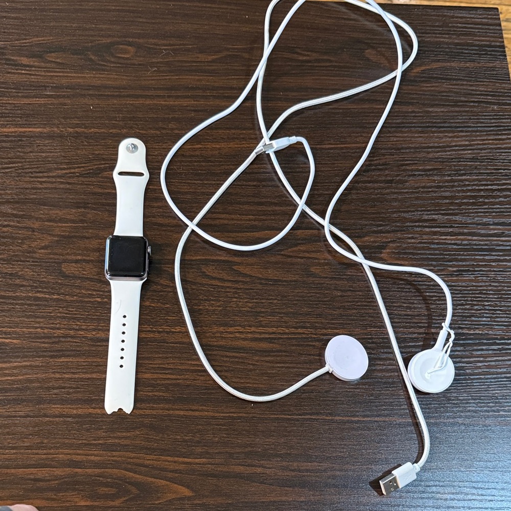 Apple Smartwatch in White with Black Display